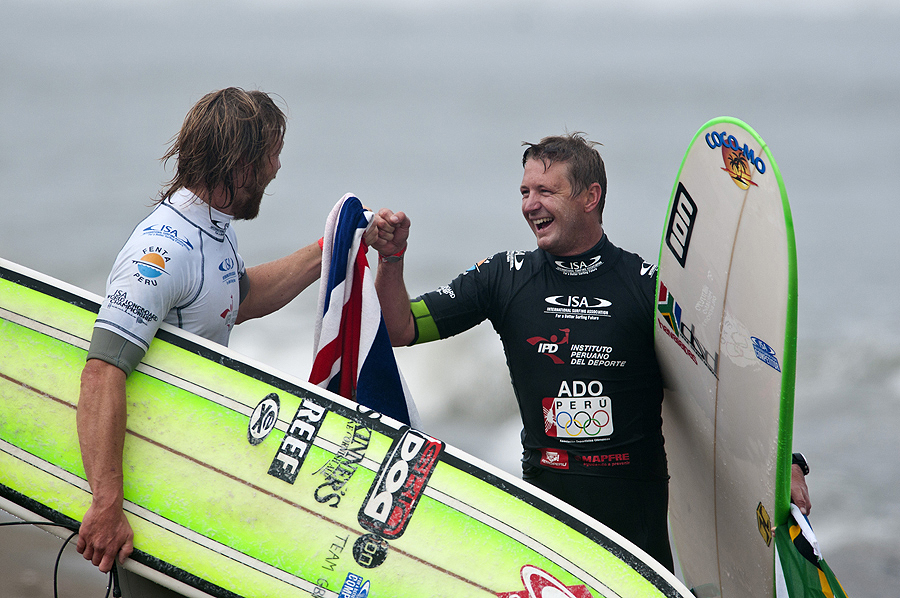 Ben Skinner from GBR and Thomas King fro RSA. Credit: ISA/ Rommel Gonzales
